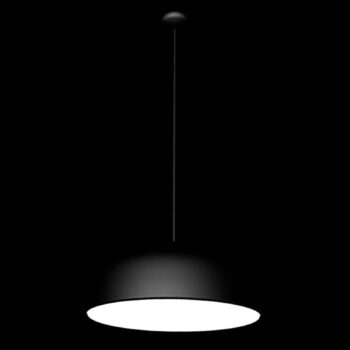 FLOS Smithfield S LED závesná lampa, čierna matná