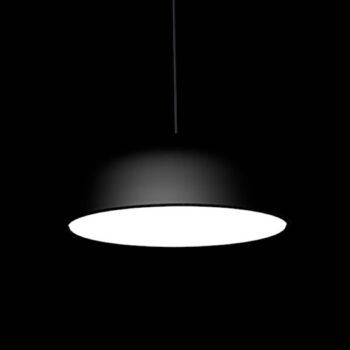 FLOS Smithfield S LED závesná lampa, čierna matná