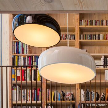 FLOS Smithfield S LED závesné svietidlo, biela