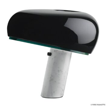 FLOS Snoopy stolná lampa, stmievač, čierna