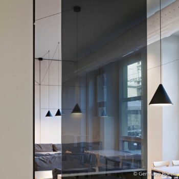 FLOS String light závesná lampa, 12m kábel, kužeľ