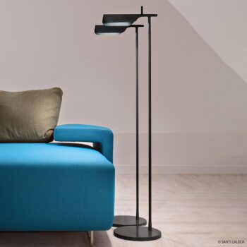 FLOS Tab stojacia LED lampa, čierna