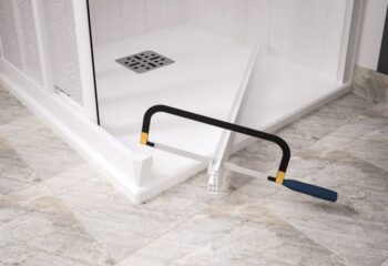 FORTE - Sprchová zástena DOMINO - Farba rámu zásteny - Plast biely, Rozmer A - 80, Smer zatváranie - Univerzálny Ľavé / Pravé, Výplň - Polystyrol 2,2 mm (acrilico), Výška - 185 BSDOM83P