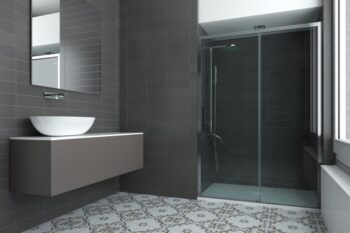 FORTE - Sprchové dvere URBAN ESSENCE N1FS - Farba rámu zásteny - Hliník ossidato, Rozmer A - 100, Smer zatváranie - Pravé (DX), Výplň - Číre bezpečnostné sklo - 6 mm BEN10DXA1