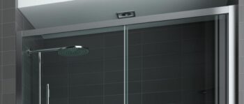 FORTE - Sprchové dvere URBAN ESSENCE N1FS - Farba rámu zásteny - Hliník ossidato, Rozmer A - 100, Smer zatváranie - Pravé (DX), Výplň - Číre bezpečnostné sklo - 6 mm BEN10DXA1