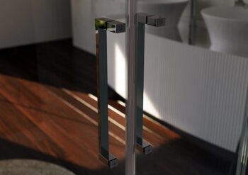 FORTE - Sprchové dvere URBAN ESSENCE N1FS - Farba rámu zásteny - Hliník ossidato, Rozmer A - 150, Smer zatváranie - Pravé (DX), Výplň - Číre bezpečnostné sklo - 6 mm BEN15DXA1
