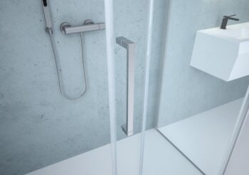 FORTE - Sprchové dvere URBAN ESSENCE N2FS - Farba rámu zásteny - Hliník ossidato, Rozmer A - 170, Rozmer C - 200, Smer zatváranie - Univerzálny Ľavé / Pravé, Výplň - Číre bezpečnostné sklo - 6 mm BEN25A1