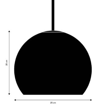 FRANDSEN závesné svietidlo Ball Glass, cappucino, Ø 25 cm