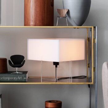 FRITZ HANSEN Cross-Plex stolová lampa, výška 30 cm