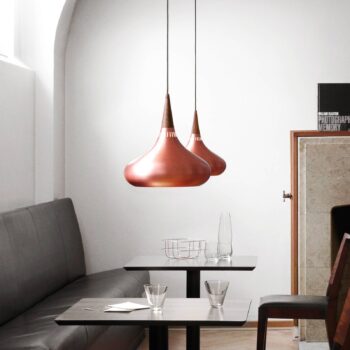 FRITZ HANSEN Orient P2 Kyvadlo meď/ružová Ø 34cm