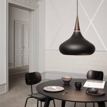 FRITZ HANSEN Orient P3 Kyvadlo čierna/ružová Ø 50cm