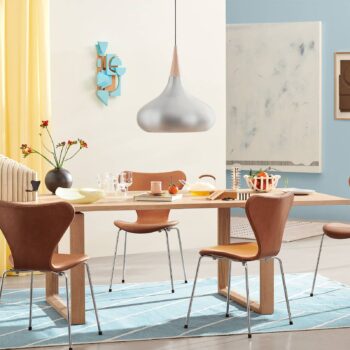 FRITZ HANSEN Orient P3 závesné svietidlo hliník/dub Ø 50 cm