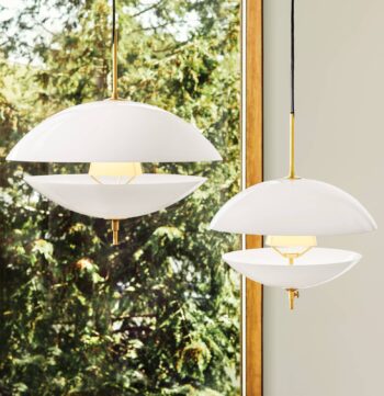 FRITZ HANSEN Závesná lampa Clam Ø 44 cm