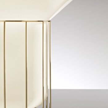 Fabbian Aérostat – mosadzná stolná lampa 23 cm