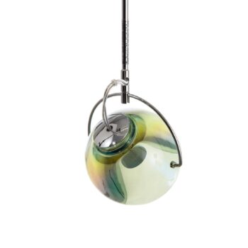 Fabbian Beluga Colour – závesná lampa, zelená