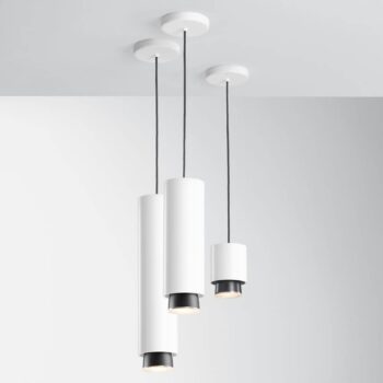 Fabbian Claque LED závesné svietidlo 20 cm biele