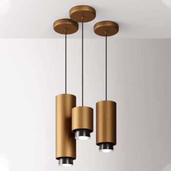 Fabbian Claque LED závesné svietidlo 20 cm bronz