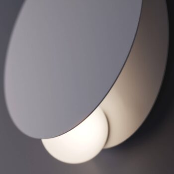 Fabbian LED nástenné svietidlo Akoya, biele, 3000K, stmievateľné
