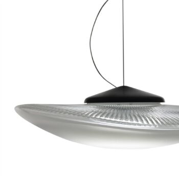 Fabbian Loop – LED sklenená zavesená lampa 3 000 K