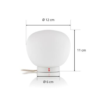 Fabbian Lumi Mochi stolná lampa ležiaca Ø 12 cm