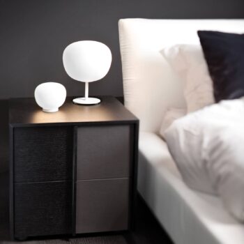 Fabbian Lumi Mochi stolná lampa ležiaca Ø 20 cm
