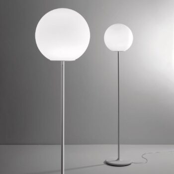 Fabbian Lumi Sfera sklenená stojaca lampa Ø 35 cm