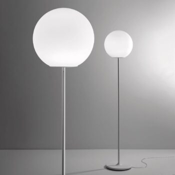 Fabbian Lumi Sfera sklenená stojaca lampa Ø 40 cm