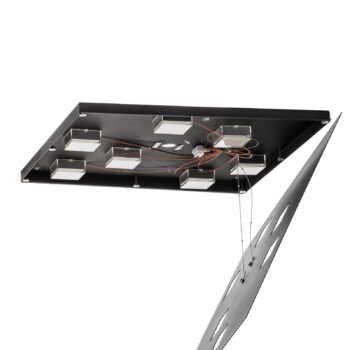 Fabbian Quarter čierne stropné LED svetlo 7-pl.