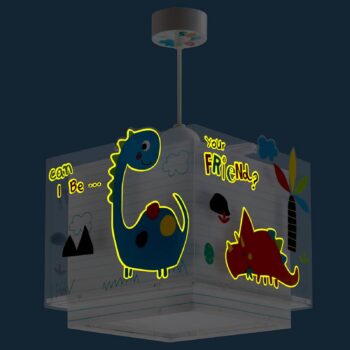 Farebné závesné svetlo do detskej izby Dinos