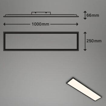 Farebný LED panel, stmievateľný, RGB, CCT, 100x25cm
