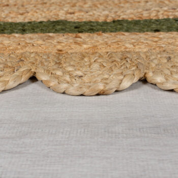Flair Rugs, AKCIA: 120x170 cm Kusový koberec Grace Jute Natural/Green, béžová, chodba / predsieň