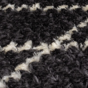 Flair Rugs, AKCIA: 160x230 cm Kusový koberec Domino Aisha Berber Monochrome, čierna, čiernobiela, obývacia izba
