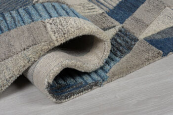 Flair Rugs, AKCIA: 60x230 cm Behúň Moda Asher Blue, modrá, chodba / predsieň