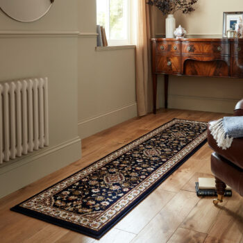 Flair Rugs, AKCIA: 66x300 cm Behúň Sincerity Royale Sherborne Blue, modrá, chodba / predsieň