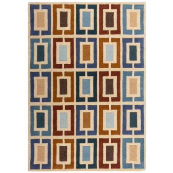 Flair Rugs, AKCIA: 80x150 cm Ručne všívaný kusový koberec Illusion Retro Blocks Blue/Multi, viacfarebná, detská izba