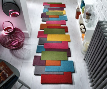 Flair Rugs, Behúň Abstract Collage Multi, 60x230, viacfarebná, chodba / predsieň