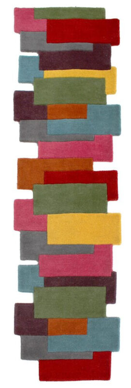 Flair Rugs, Behúň Abstract Collage Multi, 60x230, viacfarebná, chodba / predsieň