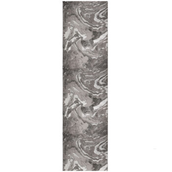 Flair Rugs, Behúň Eris Marbled Silver, 60x230, šedá, chodba / predsieň
