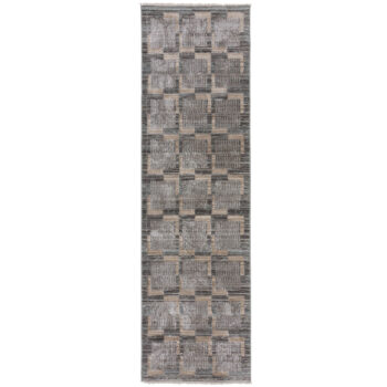Flair Rugs, Behúň Evelyn Blocks Natural, 66x300, viacfarebná, obývacia izba