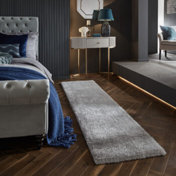 Flair Rugs, Behúň Indulgencia Velvet Pale Grey, 60x230, šedá, obývacia izba