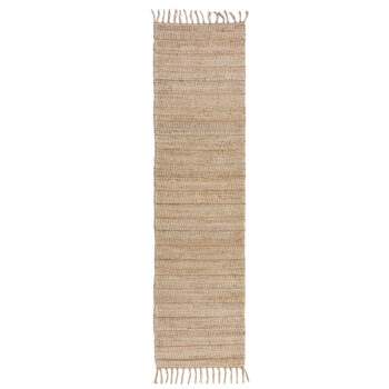 Flair Rugs, Behúň Levi Chenille Jute Natural, 60x230, béžová, chodba / predsieň