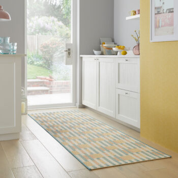 Flair Rugs, Behúň Marseille Villa Check Multi – na von aj na doma, 80x230, viacfarebná, chodba / predsieň