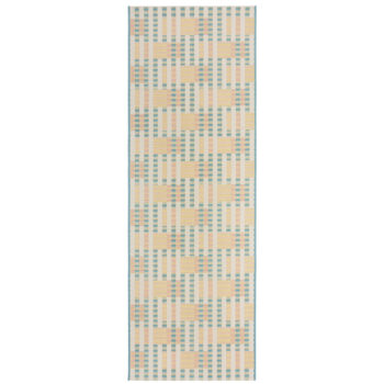 Flair Rugs, Behúň Marseille Villa Check Multi – na von aj na doma, 80x230, viacfarebná, chodba / predsieň