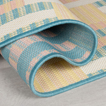 Flair Rugs, Behúň Marseille Villa Check Multi – na von aj na doma, 80x230, viacfarebná, chodba / predsieň
