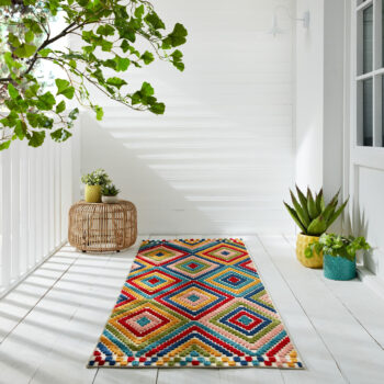 Flair Rugs, Behúň Miami Bay Diamond Multi – na von aj na doma, 80x230, viacfarebná, exteriér