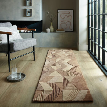 Flair Rugs, Behúň Moda Asher Natural, 60x230, hnedá, chodba / predsieň