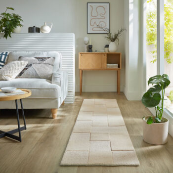 Flair Rugs, Behúň Moderno Checkerboard Natural, 60x230, béžová, obývacia izba