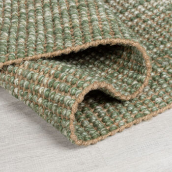 Flair Rugs, Behúň Mottle Jute Ombre Green, 60x230, zelená, chodba / predsieň