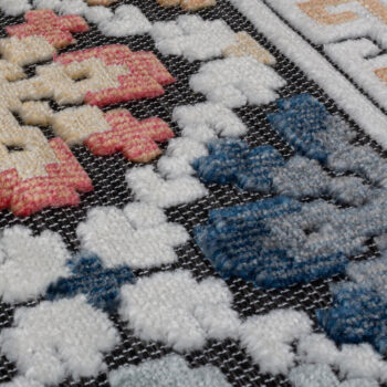 Flair Rugs, Behúň Plaza Aster Navy – na von aj na doma, 80x230, viacfarebná, chodba / predsieň