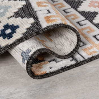 Flair Rugs, Behúň Plaza Aster Navy – na von aj na doma, 80x230, viacfarebná, chodba / predsieň